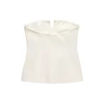 Willshela Women Fashion With Pockets Solid Bustier Backless Side Zipper Corset Tops Vintage Strapless Female Chic Lady Top - Image 3