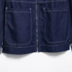 Willshela Women Fashion With Pockets Denim Blue Front Zipper Jackets Vintage Lapel Neck Long Sleeves Female Chic Lady Outfits - Image 4