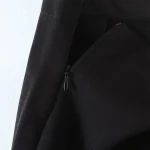 Willshela Women Fashion Black Side Zipper Slit A-Line Mini Skirt Vintage High Waist Female Chic Lady Skirts - Image 4