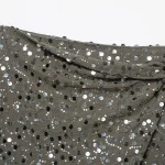 Willshela Women Fashion With Sequined Side Zipper Asymmetrical A-Line Mini Skirt Vintage High Waist Female Chic Lady Skirts - Image 3