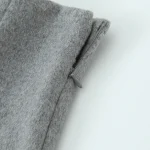 Willshela Women Fashion Faux Fur Grey Side Zipper Mini Shorts Vintage High Elastic Waist Female Chic Lady Shorts - Image 5