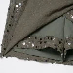 Willshela Women Fashion With Sequined Side Zipper Asymmetrical A-Line Mini Skirt Vintage High Waist Female Chic Lady Skirts - Image 5